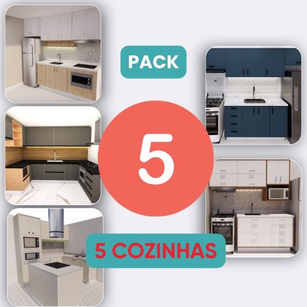 pack 5 projetos de cozinha lista de materiais + planos de corte de marcenaria