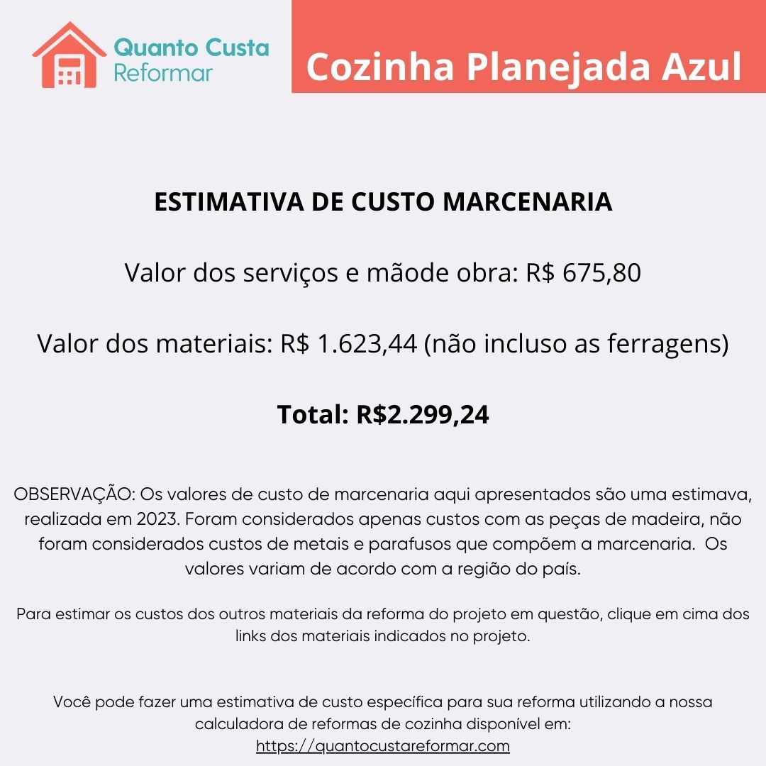cozinha planejada azul