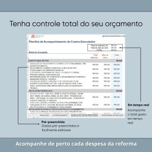 planilha de reforma controle de gastos
