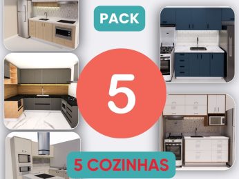 pack 5 projetos de cozinha lista de materiais + planos de corte de marcenaria