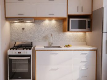 cozinha compacta clara