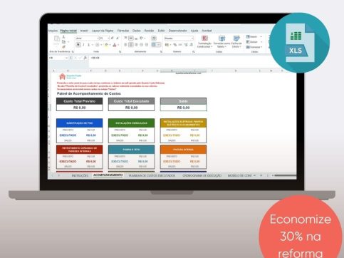 planilha de reforma controle de custos